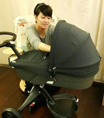  梁詠琪待產裝嬰兒車 嬰兒車如何選 